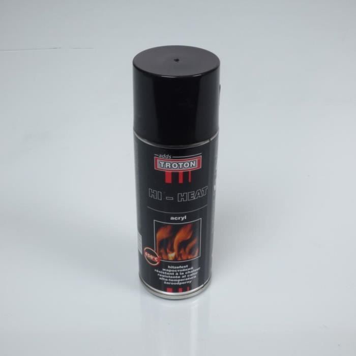 Bombe de peinture noir brillant haute température 800°C moto quad scooter  Neuf - Achat / Vente bombe de peinture Bombe de peinture noir - Cdiscount