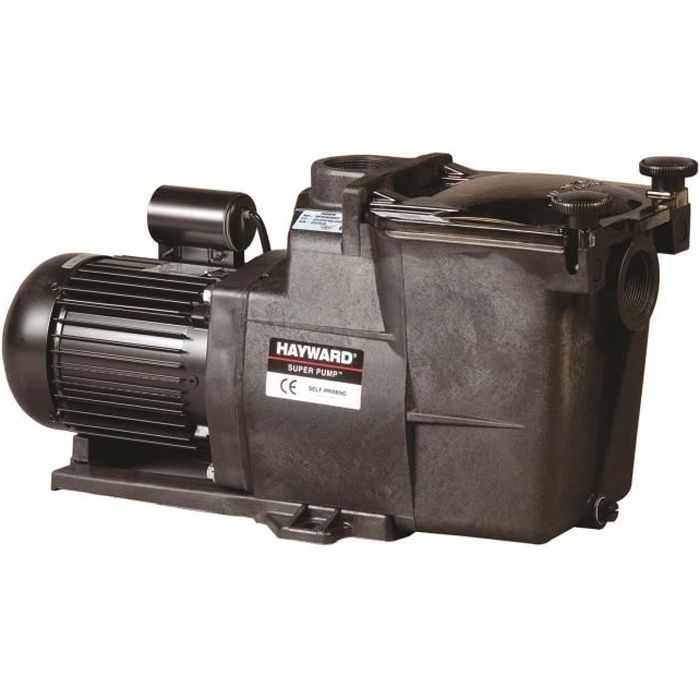 Pompe de filtration piscine HAYWARD Super Pump 1 CV Mono - Résine renforcée - 135 m³/h - 11/2