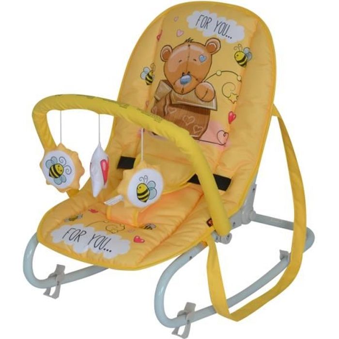 Transat Balancelle Pour Bebe Top Relax Lorelli Jaune Cdiscount Puericulture Eveil Bebe