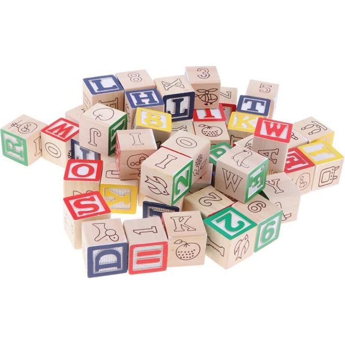 Jeu de lettres en bois - Scrabble - 100 pcs - Lettres noires - Pour enfant  de 6 ans et plus - Cdiscount Jeux - Jouets