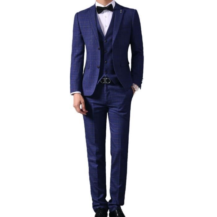 costume 3 pièces carreaux