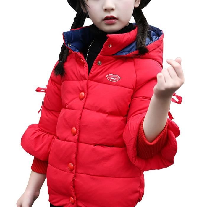 doudoune fille rouge