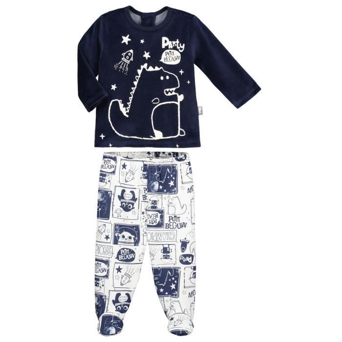 Pyjama Bebe 2 Pieces Avec Pieds Cosmodino Taille 12 Mois 80 Cm Multicolor Cdiscount Pret A Porter