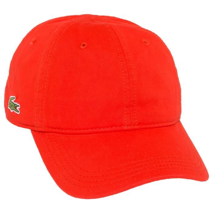 casquette lacoste homme rouge