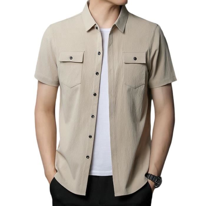 Chemise de pêche en plein air kaki homme World Wide Sportsman manches