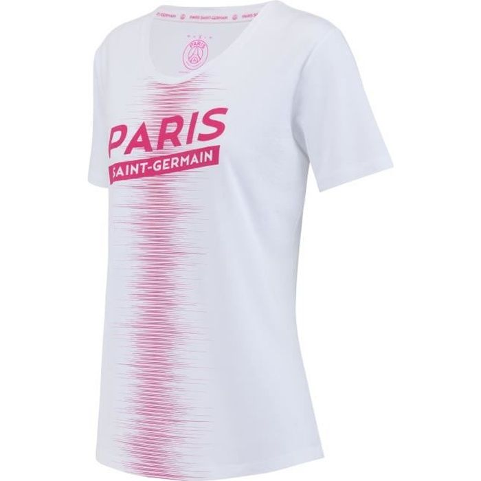 T-shirt PSG - Collection officielle PARIS SAINT GERMAIN - Taille enfant - Blanc