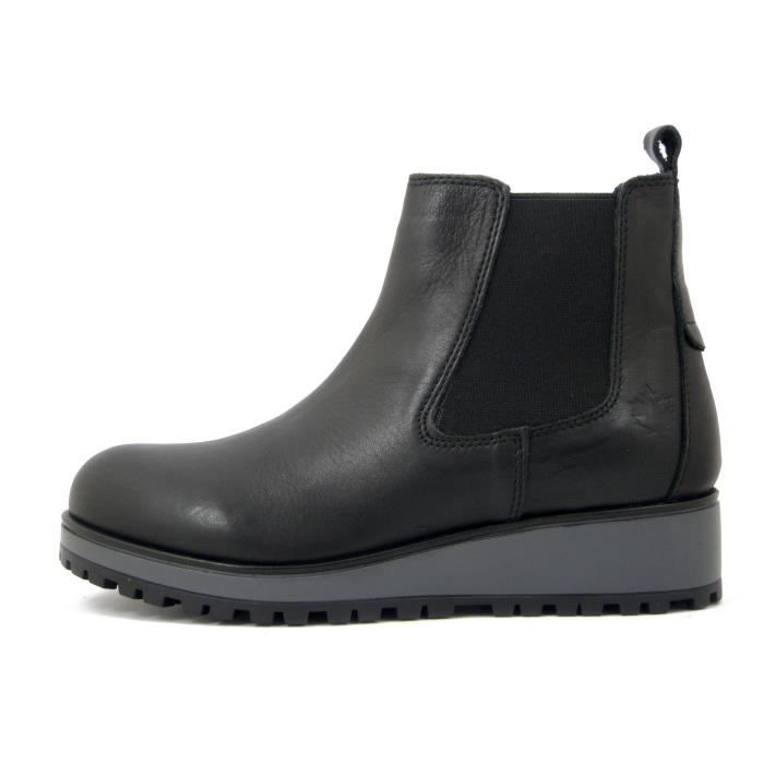 femme bootscuir chelsea noirtalon bas LUMBERJACKbottine TJ3lK1cF