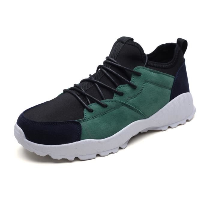 Baskets Homme Marque De Luxe Meilleure Qualité Confortable Homme Chaussures De Sport Vert