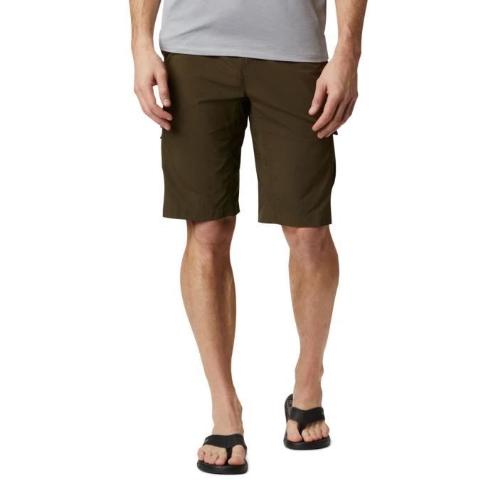 Short cargo homme - Columbia - Silver Ridge II - Vert olive - Multisport - Protection solaire UPF 50