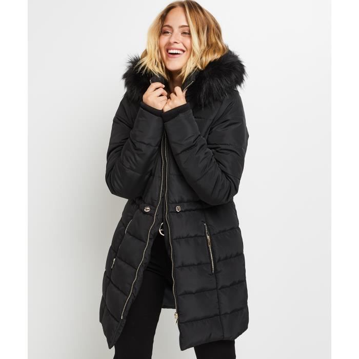 Doudoune longue 2025 femme noir