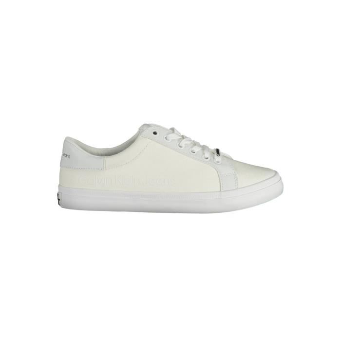 Calvin Klein CALVIN KLEIN Basket Sneakers Sport Running Femme Blanc Textile SF11233