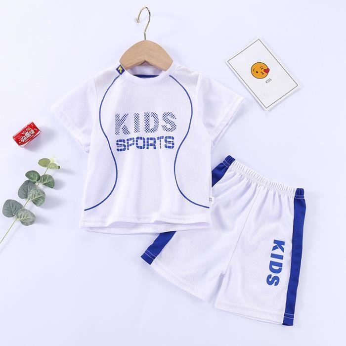 Short Sans Manches Sport Maillot De Basket-Ball Enfant DaceStar - Ensemble Sans Manches, Polyester Respirant | Pour Garçons Et Filles Completino Basket Bambino