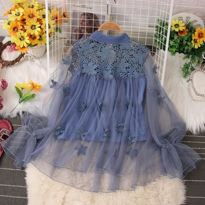 chemisier manches bouffantes femme