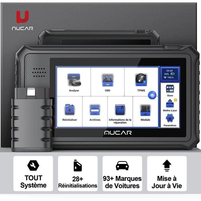 MUCAR VO6 Pro Valise Diagnostic Auto, Outil D'analyse Complet Des Systèmes Sans Fil de Niveau OE avec Scanner de Diagnostic de