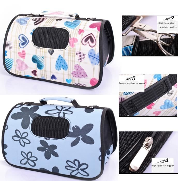 Meilleurs prix pour OHP Sac de Transport Chien Chat Bleu