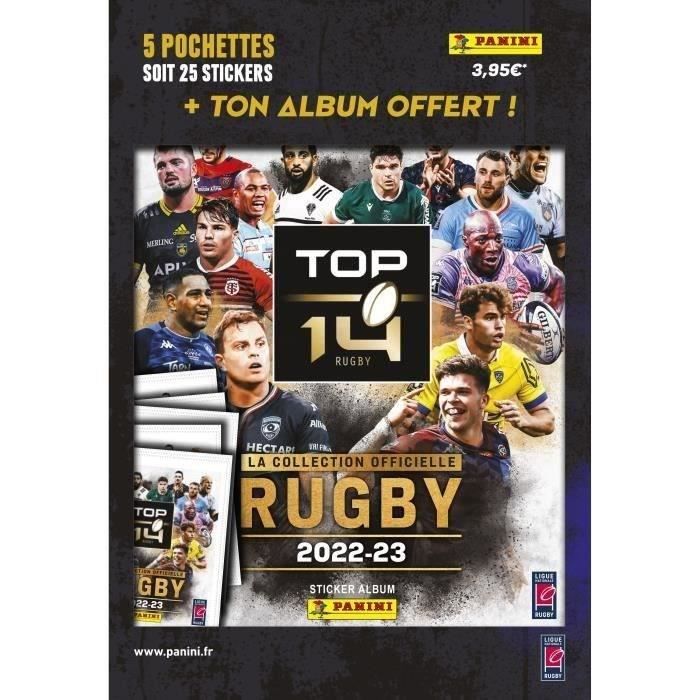 Boîte Panini Rugby Top 14 2025-2026 - 50 Pochettes (250 Stickers) - Collection Officielle