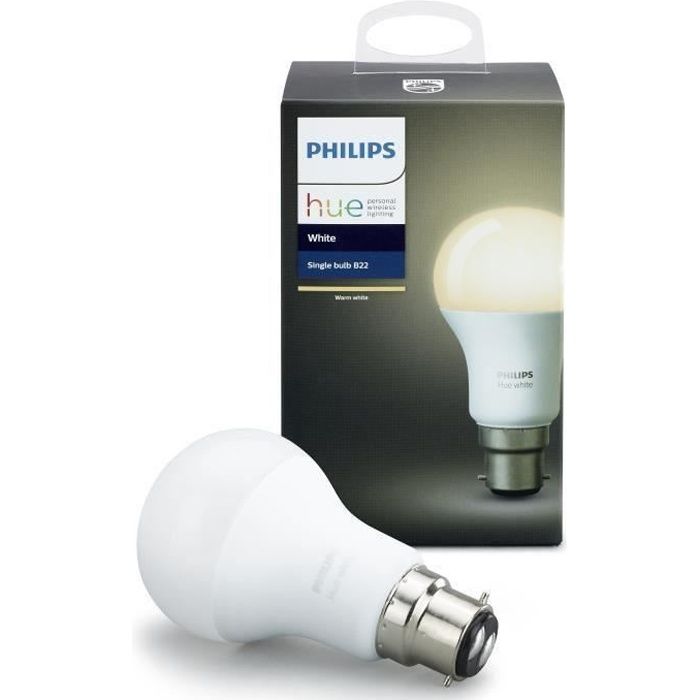Philips Hue White, ampoule LED connectée E27, équivalent 60W, 800