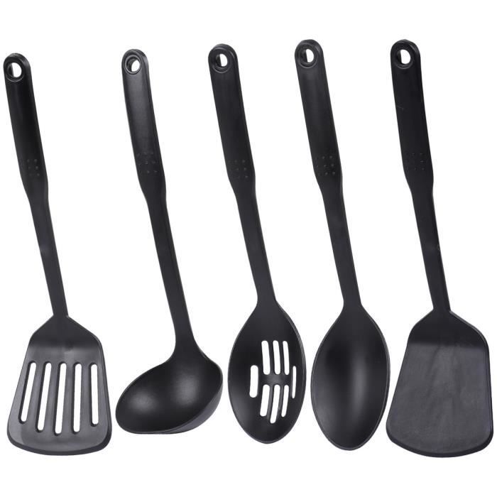Set Ustensiles De Cuisine Fackelmann 6 Pièces - Acier Inoxydable, 28-32cm - Écumoire, Louche, Pelle, Fourchette