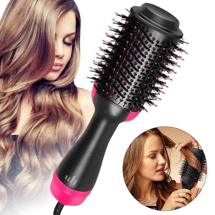 ROKOO Brosse Soufflante Rotative S&egrave;che-Cheveux Brosse &agrave; Cheveux Fer &agrave; friser D&eacute;frisant Bigoudi et Brosse &agrave; Cheveux &agrave; ions N&eacute;gatifs 