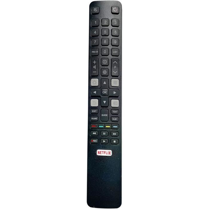 De Rechange Tcl Rc802N Pour Tcl Thomson 4K Uhd Smart Tv Aucune Configuration