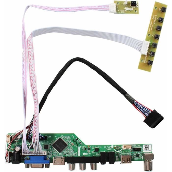 VSDISPLAY Carte contrôleur d'écran LCD de USB C 40 Broches EDP pour écran LCD IPS 4K NV156QUM-N44 NV156QUM N32 3840 x 2160 IPS
