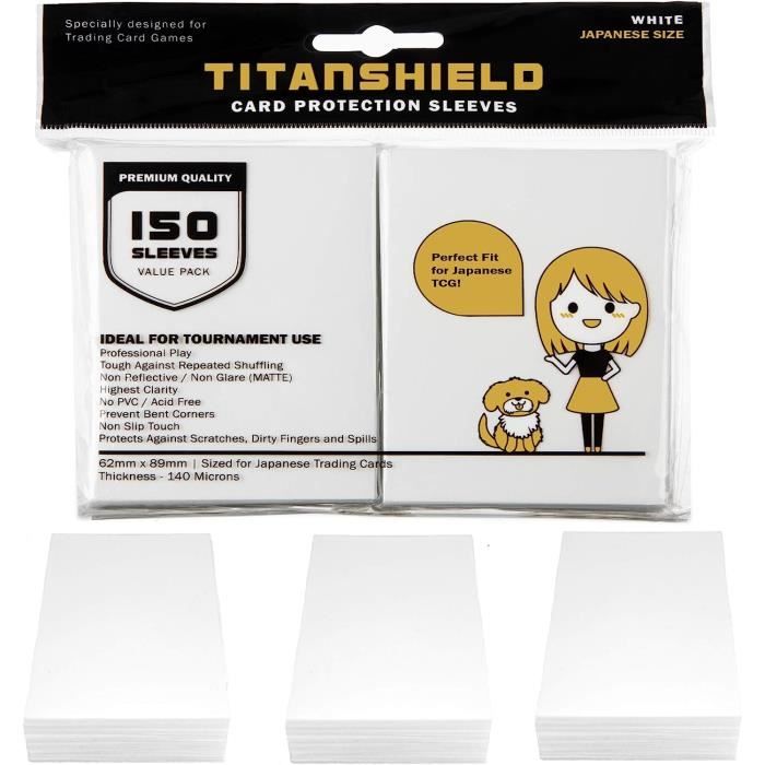 Shield Lot de 150 pochettes de protection pour cartes ?� collectionner Yu-Gi-Oh, Cardfight 