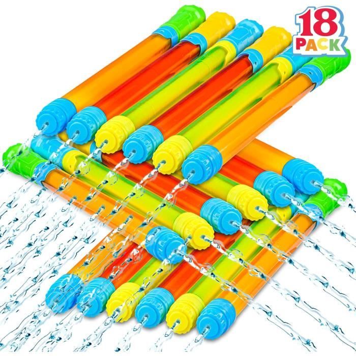 Lot De 6 Pistolets à Eau Extensibles – 42 à 70 Cm – Portée 6-7 M – Matériau ABS – Idéal Pour L'été
