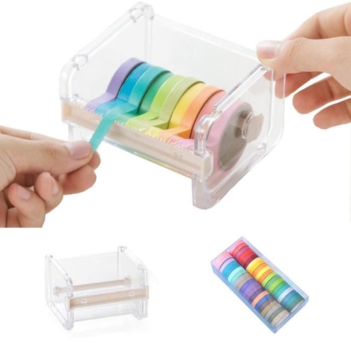 Bande Adhesive - Aufodara Lot 7 Rouleaux Ruban Adhésif Décoratif Washi