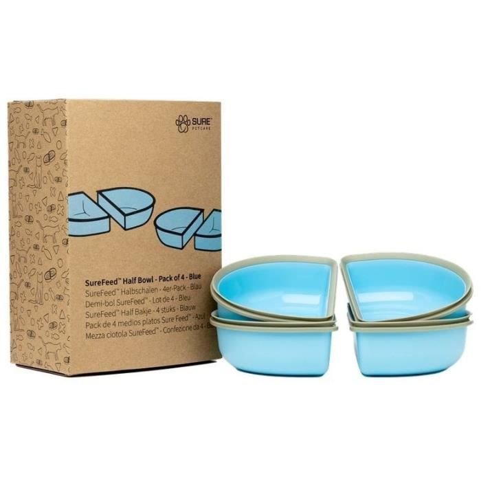 SUREFEED Demi-bol SureFeed - Lot de 4 (bleu)