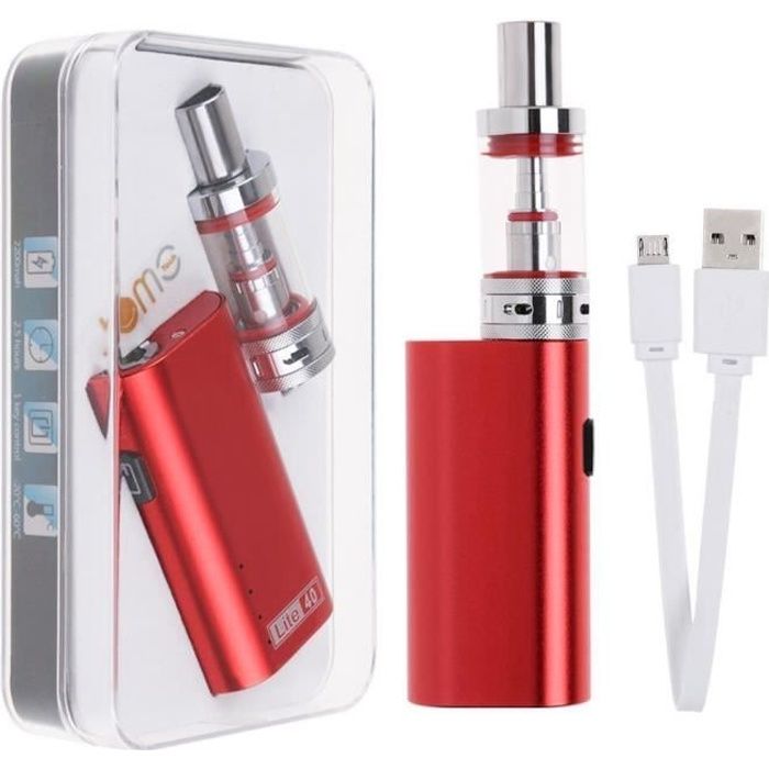 Lite 40 Cigarette Electronique modele classique 2200mAh E cigarette mod e cig 40W Rouge Cdiscount Au quotidien