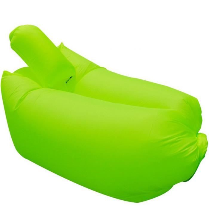 Canapé Gonflable Pour Jardin, Piscine, Plage - Sans Gonfleur - Format Sac 30 Cm