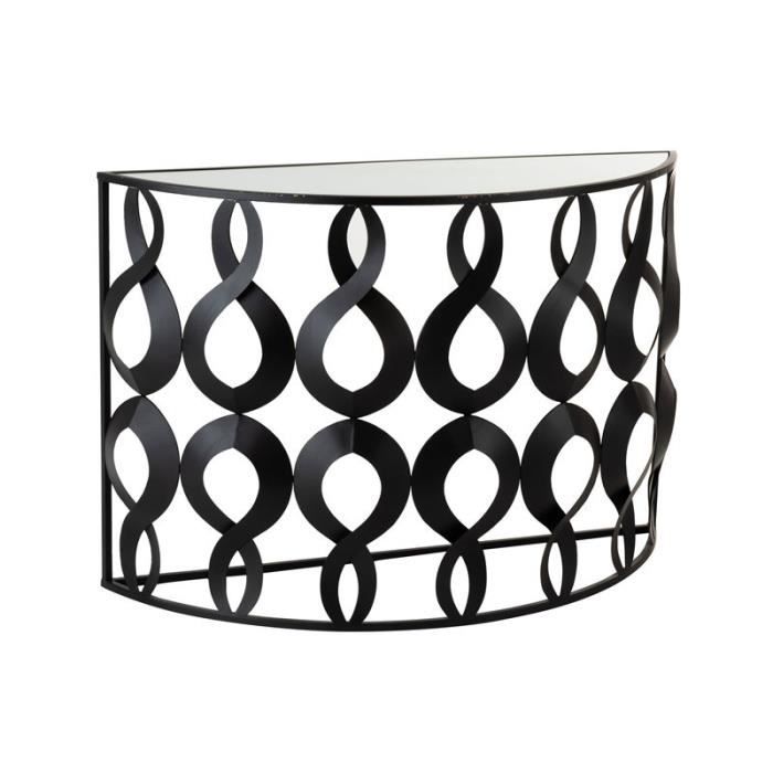 Console Verre Metal 80x30 Achat Vente Pas Cher Console moderne chêne acier riverside. cdiscount com
