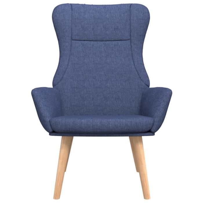 tip - fauteuils - chaise de relaxation bleu tissu - haute qualite - dx4766