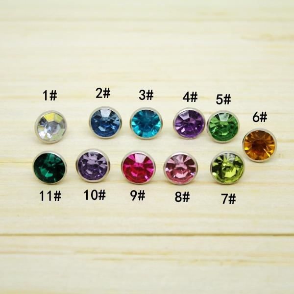 50PC 8MM cristal strass rivets décoratifs chaussures en cuir bricolage 50PC 8MM cristal strass rivets décoratifs chaussures en cuir bricolage