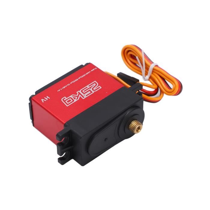 Zerone mécanisme de direction RC 25kg RC Servo Numérique Haute Torsion Entièrement Métallique RC pour Voitures 1/10 1/8 RC