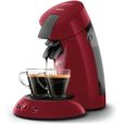 Machine à café dosette - PHILIPS - SENSEO ORIGINAL HD6553/81 - Booster d'arômes - Crema plus - Rouge-1