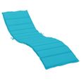 vidaXL Coussin de chaise longue turquoise tissu oxford 361427-1