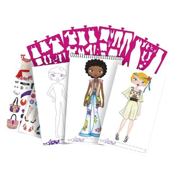 Portfolio De Croquis De Silhouette De Femme Theme Flower Power