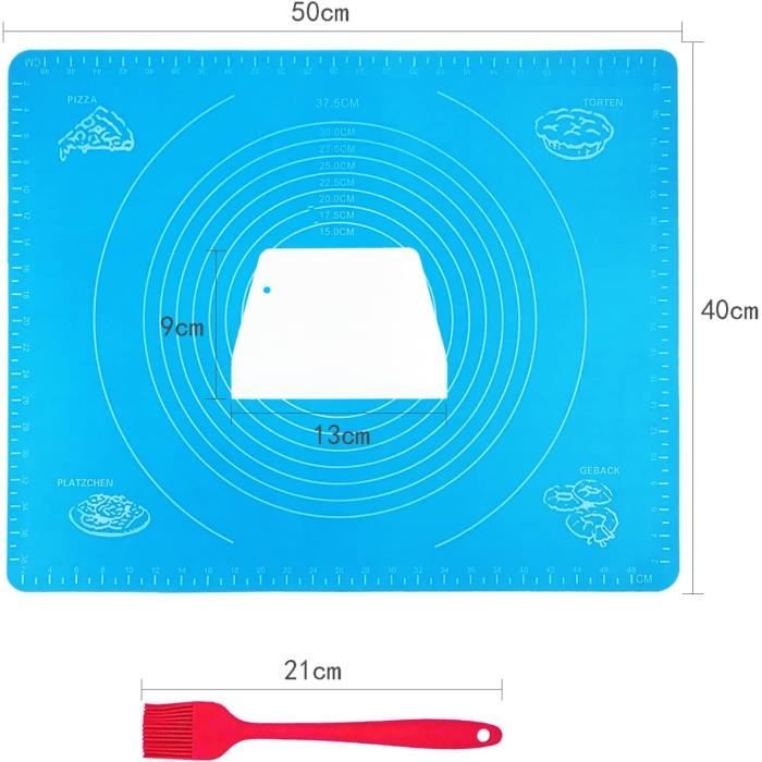 Tapis de Pâte à rouler Feuille Pâtisserie en silicone Baking mat ...