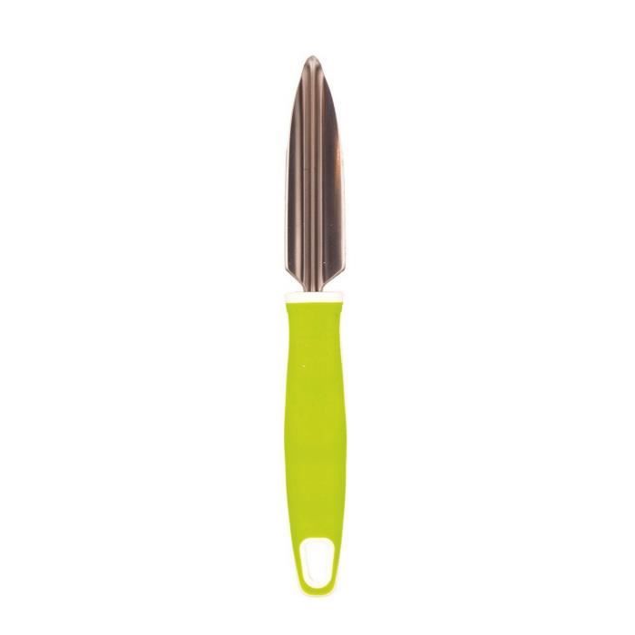Utoolmart Couteau à fruits vert en céramique PP antirouille