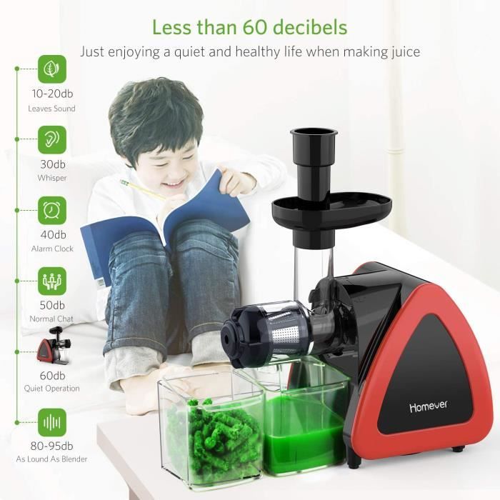 Homever slow masticating sales juicer