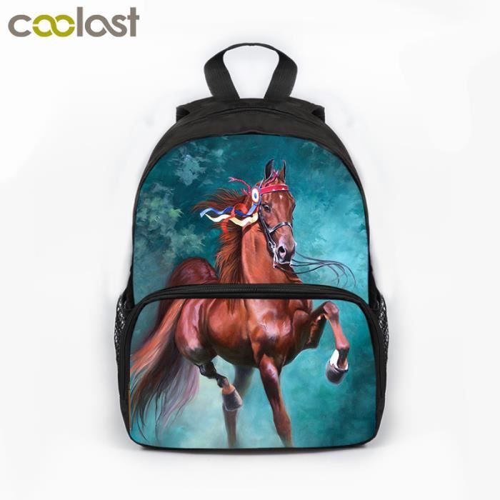 Sac a dos ecole cheval outlet