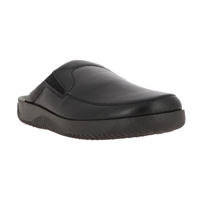 Chaussons Rohde 2776 Homme Noir Textile Type mule Noir