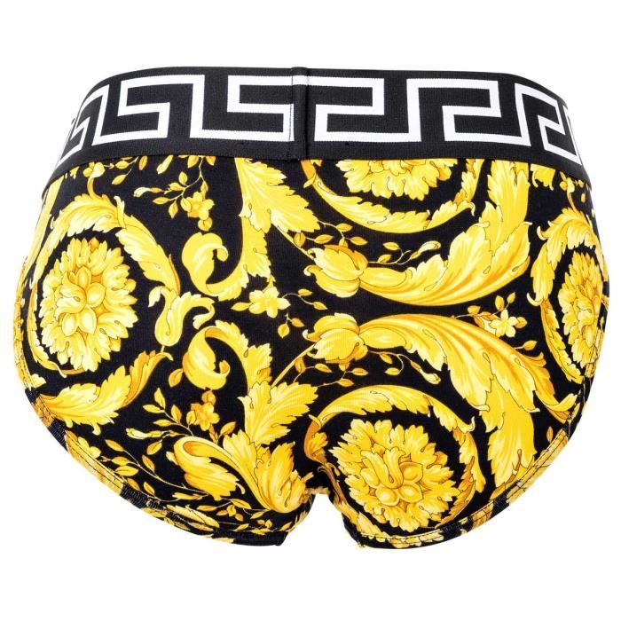 Versace Slip Homme baroque Noir dor Cdiscount Pr t Porter