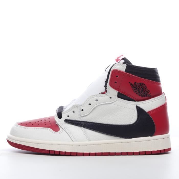 BASKET NNIKE Airs JordanV 1 WHITE RED BLACK CQ4278 099 Homme Femme Sy1 Cdiscount Chaussures