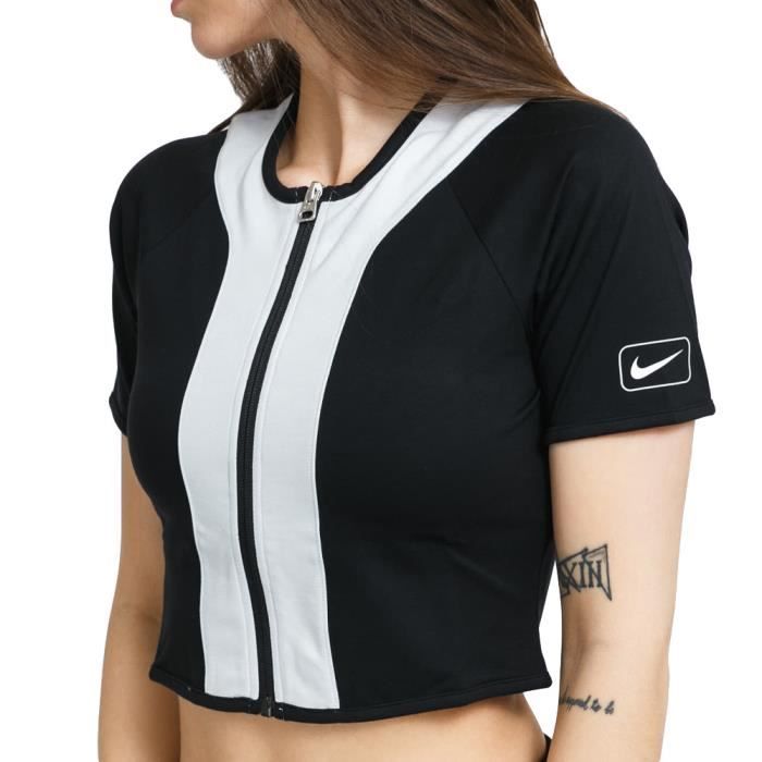 Tee shirt sales zippé femme
