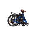 Vélo électrique pliable 20'' - Velair - Shimano 6 Vitesses - Freins à patins - Autonomie 60 km - Cadre aluminium - Bleu-2