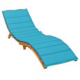 vidaXL Coussin de chaise longue turquoise tissu oxford 361427-2