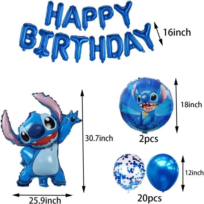 Miotlsy Lilo and Stitch Décorations de fête, stitch fête ballons