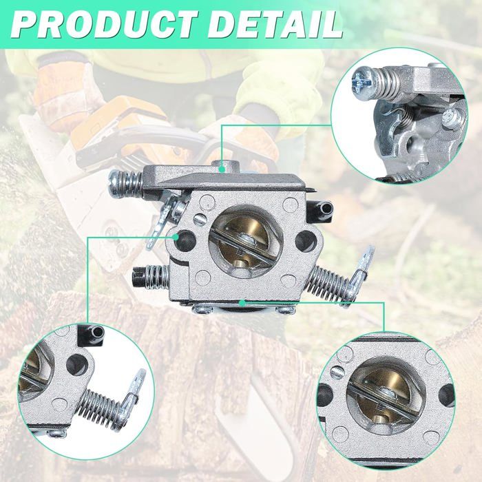 Kit 10 Pièces Membrane Joint Carburateur Pour Scie à Chaîne MS210 MS230 MS250 - Ensemble Réparation Complet